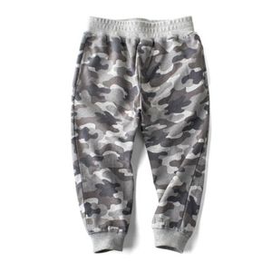 Spring Autumn Children Boys Cotton Sport Pants Casual Camouflage Printed Toddler Kids Trousers Beam Foot 210528