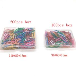Desk accessories 28mm Colorful Metal Binder Clip Paper Clipper Stationery Binding Supplies Office Shool Marking Clips