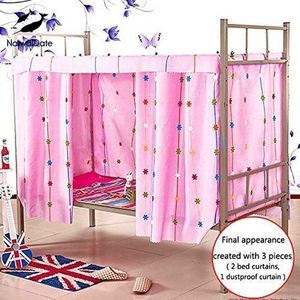 Students Dormitory Bunk Curtains Mosquito Net Dustproof Blackout Cloth Bed Canopy Tent Curtain Removeable Shading Nets Dorm