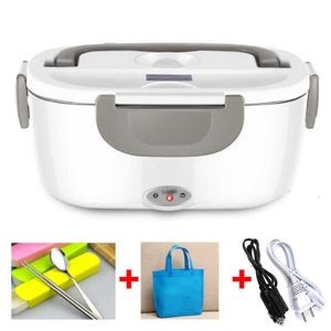 24V 12V 220V Rostfritt stål Electric Bento Lunch Box Weated Warm Car Thermal Lunchbox Portable Food Container Office School Kid SH190928 Box