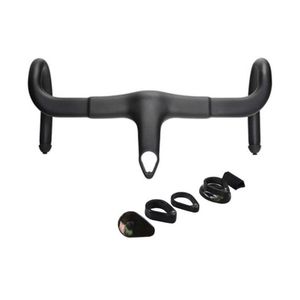 Bike Handlebars &Components Bicycle Handlebar MTB Road Integrated Handle Bar With Stem Computer Mount Holder T800 Carbon Fiber Bicicleta