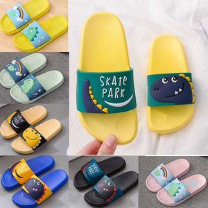 Desenhos animados crianças sandálias para meninas meninos verão indoor pvc flip flop flops designers mulheres chinelos crianças vermelhos amarelo azul amarelo preto preto anti