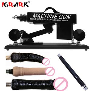 sex massagerIGRARK Upgrade Affordable Sex Machine For Men And Women Automatic Masturbation Love Robot Machines With Big Dildo Adult Sex Toys Y200410