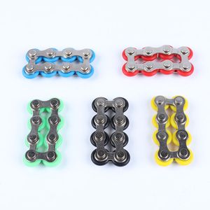 8 nodi Puzzle in metallo Fidget Catena Giocattolo per Catene per autismo ADHD Top Puzzle Decompressione Spinner a mano Portachiavi Giocattoli sensoriali Alleviare lo stress 0401