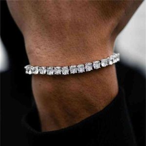 CZ テニスブレスレット女性男性のための絶妙なファッションチャーム Braclet チェーンヒップホップブレスレットフェードジュエリー