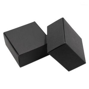 Wholesale small box favors resale online - Gift Wrap x2 x0 inch Black Small Packaging Box Cardboard Jewelry Chocolate Storage Party Event Paper For Gifts Favors Wrapping