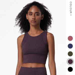 L-01 Abbigliamento da yoga ad alta resistenza da corsa Reggiseno sportivo raccolto antiurto Abbigliamento da palestra Biancheria intima da donna Canotte con canottiera a pacchetto completo