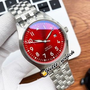 Pouco Príncipe Piloto Marca XVII IW327010 Mens Assista IW327011 Relógios Automáticos Dial Vermelho Pulseira de Aço Inoxidável Hello_Watch 6 Estilo