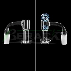 Beracky top liso Terp Slurper Smoking Quartz Banger 2,5mm parede 10mm 14mm 18mm 4590 20mmod unhas de vácuo para bongs de água de vidro