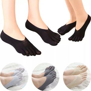 Kadınlar Casual Toe Çoraplar Hiçbir Şov Tam Beş Parmak Düşük Kesilmiş Liner Hosiery