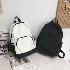 Wholesale shcool bags for sale - Group buy Fashion Women s Backpack Trend Solid Shcool Bag for Teenage Girls Large Capacity Nylon Waterproof Travel Backbags Scoolbags