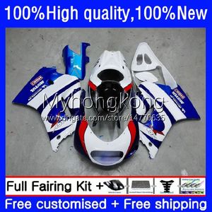 Kit de feiras para Suzuki 250cc RGV250 SAPC VJ21 RGVT250 Body 31no.9 RGVT-250 RGV-250 VJ22 88 89 90 91 92 93 RGVT RGV 250 1988 1989 1990 1991 1993 1993 Branco Nova carroçaria azul