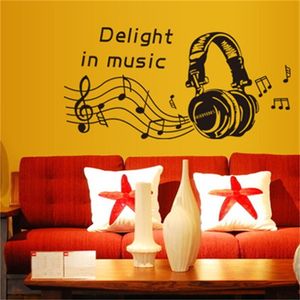 Headset fashion personality background adornment bedroom The fifth generation environmental protection wall stickers 210420