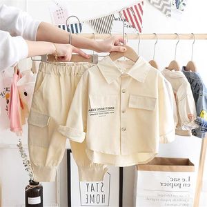 Mihkalev Moda Çocuk Giysileri Erkek Sonbahar Set Bebek Kız Giyim Ceket Ve Pantolon Çocuk Spor Suit Kıyafetler 211025