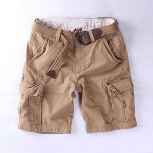 Cargo Short Men Fashion Luxury Brand Designer Summer Quality Breeches Bermuda Male Cotton Multi Pocket Retro Casual Shorts 210714