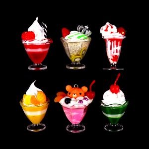 1pc Drink Ice Cream Cups Set Model Pretend Play Mini Food Doll Accessories Fit Play House Toy CUTE Dollhouse Miniature