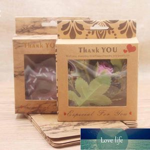 Подарочная обертка 10 шт. 30x8 мм Diythank You С Love Box Clear Окно Hang Hang Hover Упаковочные коробки Party Favors Вешалка Package1 Заводская цена Экспертное проектирование качества