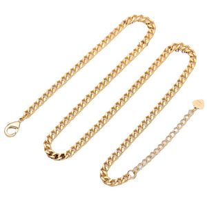 18k Gold Paperclip Chain Choker Satellite Pendant Necklace Dainty Jewelry for Women 16''