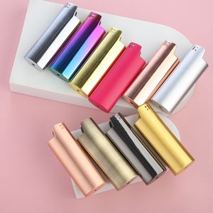 Colorful Smoking Metal J6 Lighter Case Casing Shell Protection Sleeve Portable Protect Innovative Design Cigarette Holder Tool DHL Free