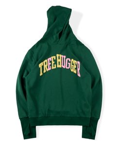 Männer Hoodie Grün Mode Schaum Buchstaben Gedruckt Hoodies Sweatshirts Hohe Qualität Neuheit Fleece Sweatshirt männer frauen Hip Hop Tops