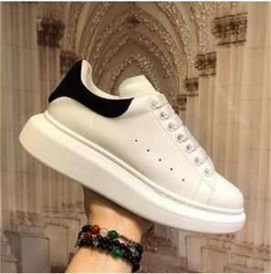 Top Quality Mens Womens Casual Shoes Fashion Leather Lace Up Comfort Pretty Men's Trainers Daily Lifestyle Skateboarding Thick Bottom 4.5cm Size 35-45