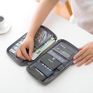 Storage Bags Multi-Function Family Passport Organizer Waterproof Holder Document Wallet CardholderTicket Card Key Bag Purse Travel