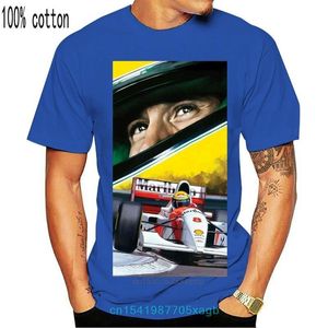 T shirts T shirts Ayrton Senna T shirt F1 Mens Driver Brazilië Braziliaanse Auto Motorsport Unisex Harajuku Grappige Tops Tee Shirt