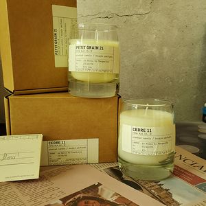 Rökelse doftande ljus 245g # 11 cedar 21 62 Retro industriell stil BOUGIE Parfumee Counter Edition Högsta kvalitet snabb gratis porto