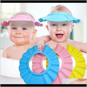 Caps Baby Maternity Drop Delivery 2021 Adjustable Baby Kids Shampoo Bath Bathing Shower Cap Hat Ear Wash Hair Shield Ipseq