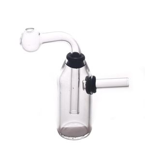 6 styles mini glass bubbler oil burner bong with downstem bowl Thick pyrex detachable smoking water pipe Dhl free