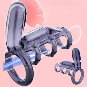 NXYCockrings Penis Vibrating Rings For Male Delay Ejaculation Men Sex Toys Silicon Sleeve Cock Chastity Cage Device 1124