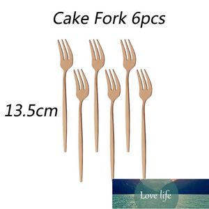 Dinnerware Sets Stainless Steel Fork Flatware Set Rose Fruit Cake Short Handle For El Party Kitchen Accessories Cutlery Factory price expert design Quality Latest