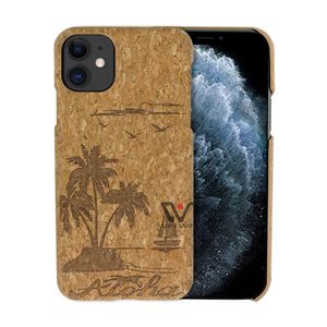 Cork Cases Kompatybilny dla wszystkich telefonów Szczupła Ochronna Naturalna Drewna Pokrywa Telefon komórkowy Shell Shockproof Anti Fingerprint Trwała Fonecase