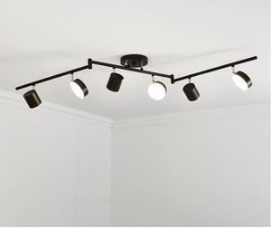 Lampada da soffitto a 3 colori con regolazione della luminosità Nero dorato girevole Lampadario da 30 W Sala da pranzo Ristorante Negozio di tessuti Spot