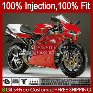 OEM Body For DUCATI 748R 853R 916R 996R 998R 94-02 42No.32 748 853 916 996 998 S R 1994 1995 1996 1997 1998 748S 853S 916S 996S 998S 99 00 01 02 Injection Fairing Glossy red