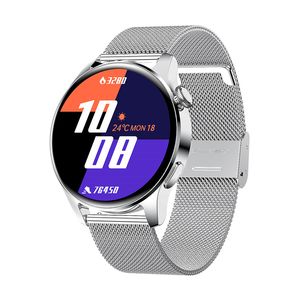 Smart Klockor Män Kvinnor Titta Vattentät Sport Fitness Tracker Väderdisplay Bluetooth Call Smartwatch för Android Ios