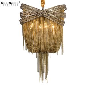 Modern ljuskrona ljus italiensk tofs pendant lampor design fransk imperium kedja hängande lampa för vardagsrum foajer inomhus belysning