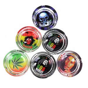 Glass ashtray for Cigarettes Outdoor Easy Clean House Decorations Crystal Ash tray multi design Home Office smoking accessorie