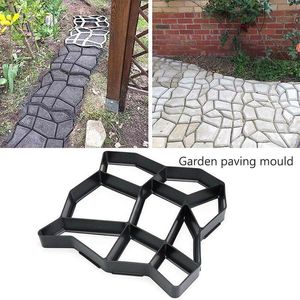 PCS DIY Concrete Brick Plastic Mold Patch Maker Reusable Cement Stone Design Paver Walk Mold för trädgård Hem Andra byggnader