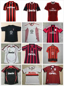 Retro Shirts Home 96 97 99 Gullit Futbol Forması 02 03 04 05 Maldini Van Basten Futbol Ronaldo Kaka Inzaghi AC 06 07 Milan 09 10 Rivaldo Shevchenko Baresi Nesta Someorf