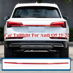 Carro traseiro da asa de carro Spoiler Dynamic Signal Light Light para Audi Q5 LED Nevoeiro + Freio Taillight Assembly 2021-2022