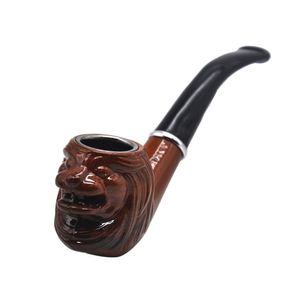 Unique Wood Hand Pipes 145MM with Tobacco Bowl Wooden Cigarette Holder Smoking Accessories Water Pipe Accessory Wholesale