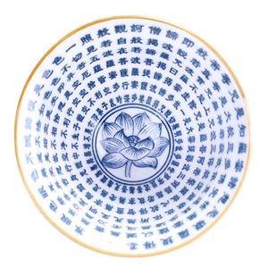 Keramik Herz Sutra Tee Tasse Porzellan Blatt Master Teetasse Kreative Zen Buddha Büro Wasser Becher Wohnkultur Zubehör Drink