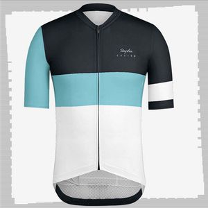 Pro Team Rapha Cykling Jersey Mens Sommar Snabb Torka Sport Uniform Mountain Bike T Shirts Väg Cykel Toppar Racing Kläder Utomhus Sportkläder Y210412115