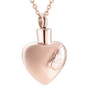 Memorial Cremation Urn Necklace Keepsake Heart Pendant Ash Holder Angel Wing Necklaces for Ashes Men Women ,with Funnel Kit