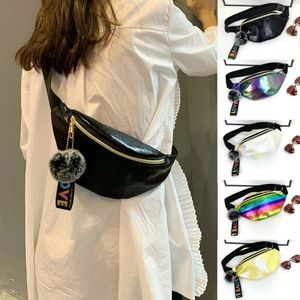 Frauen Fanny-Pack Gürtel Tasche Bunte Laser Taille Taschen Weibliche Reise Schulter Tasche Party Rave Hüfte Bum Tasche