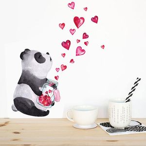 Wholesale china home decor for sale - Group buy Wall Stickers Hand Drawn Panda Sticker Chinese Style Art Mural Living Room Bedroom Cabinet Decoration Home Decor Cute