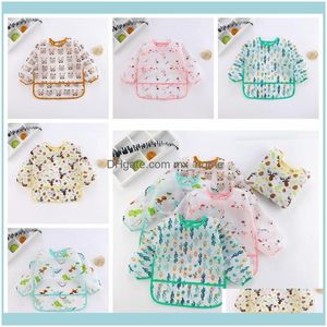 Other Textile Textiles Home & Gardeby Bibs Cartoon Print Burp Clothes Feeding Anti-Dirty Waterproof Saliva Towel Cute Detachable Infant Food