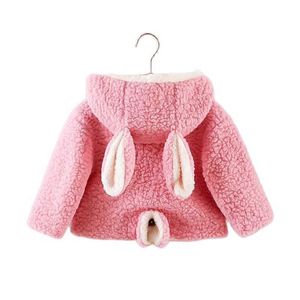 LZH 2021 Vinterjacka för tjej Nyfödda Baby Boys Jacket Söt Toddler Kids Coat 0-4 år Ytterkläder för tjejdräkt för Baby H0909