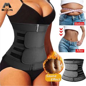 Waist Support Slimming Shapewear Sauna Trainer Body Shaper Belt Adjustable Tummy Sweat Neoprene Workout Women's Corset Fitness